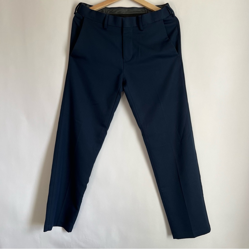 Haggar Straight Fit Navy Blue Dress Pants 30x30